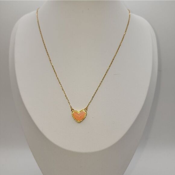 Kendra Ari Heart like Adjustable Length Scott Necklace 18k Plated NWOT - Picture 2 of 3